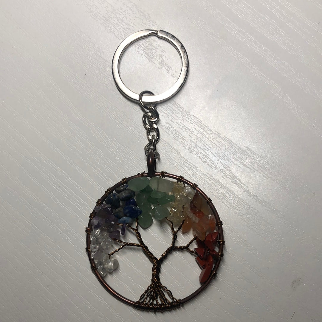 Crystal Tree Keychain