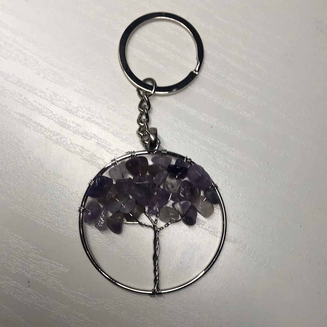 Crystal Tree Keychain
