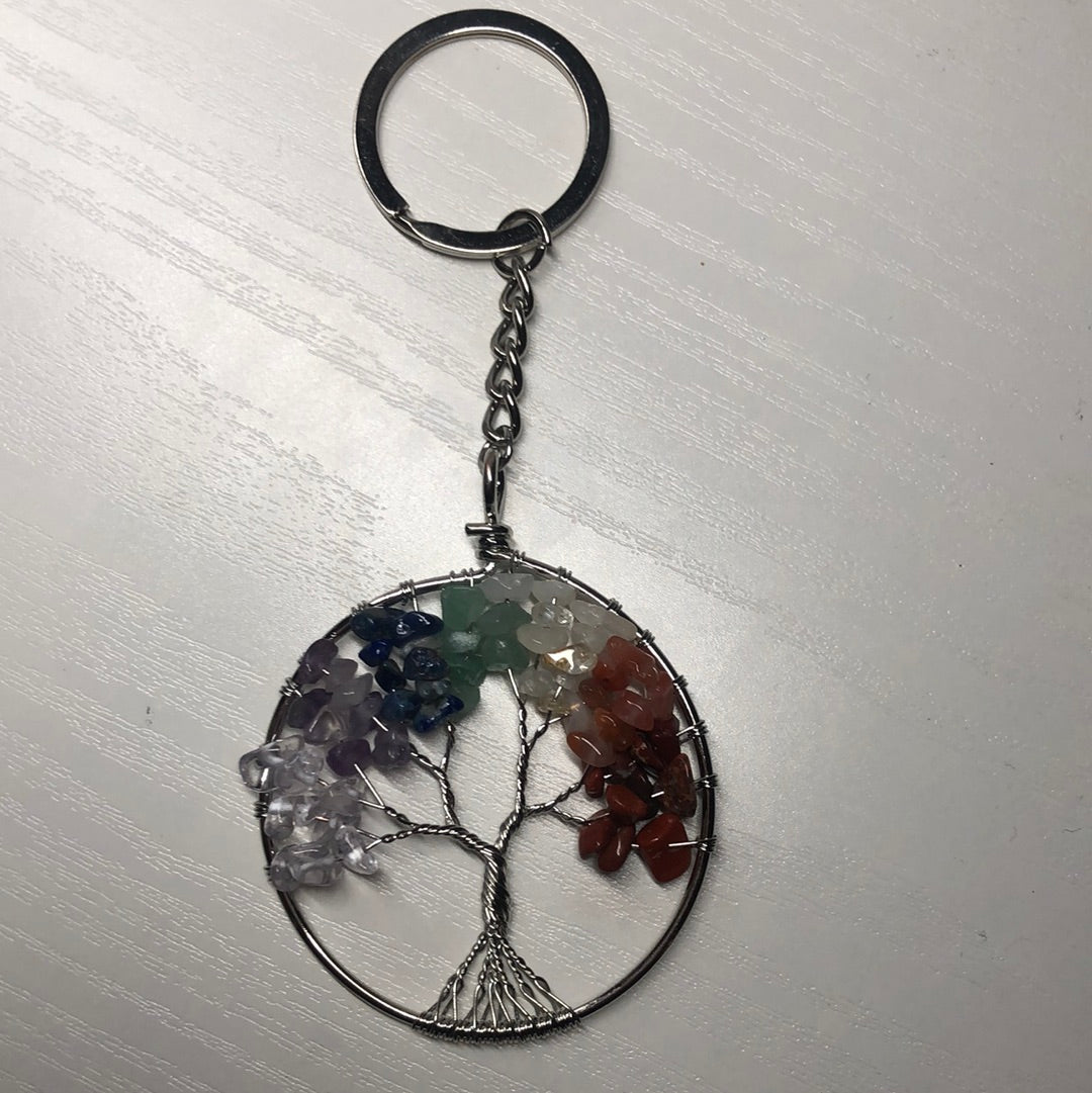 Crystal Tree Keychain
