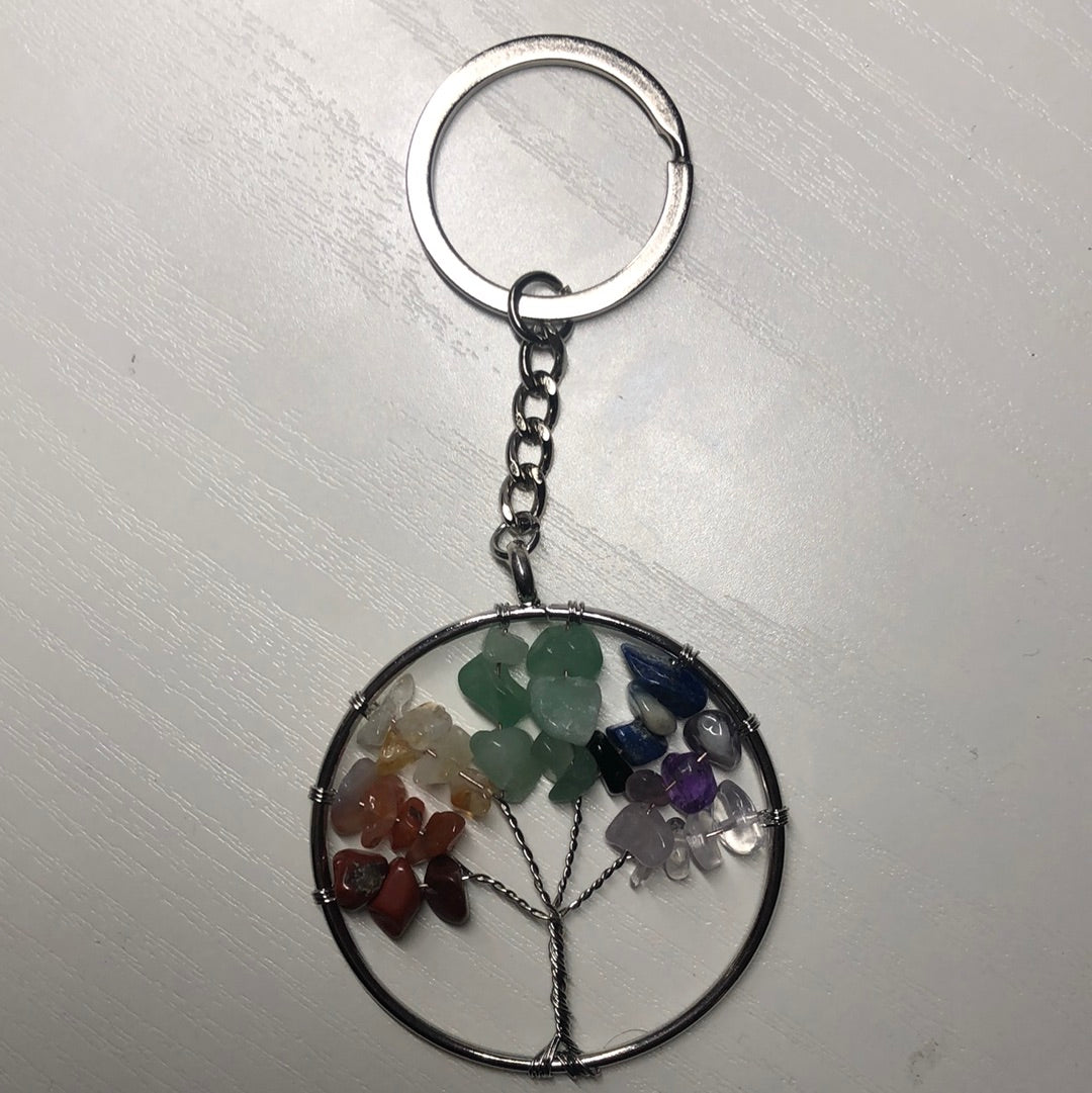 Crystal Tree Keychain