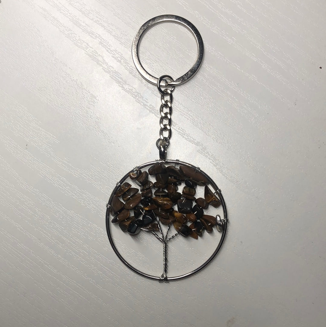 Crystal Tree Keychain